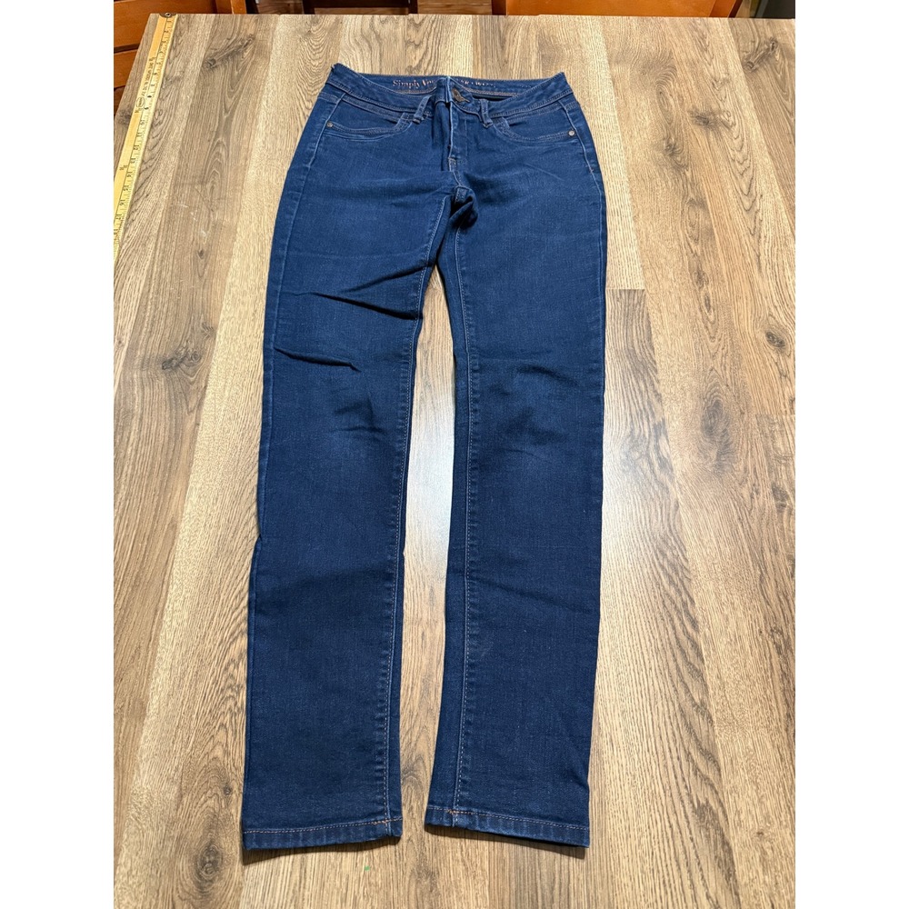 Simply Vera Vera Wang Jeans Womens Size 2 Blue Skinny Denim Mid Rise
